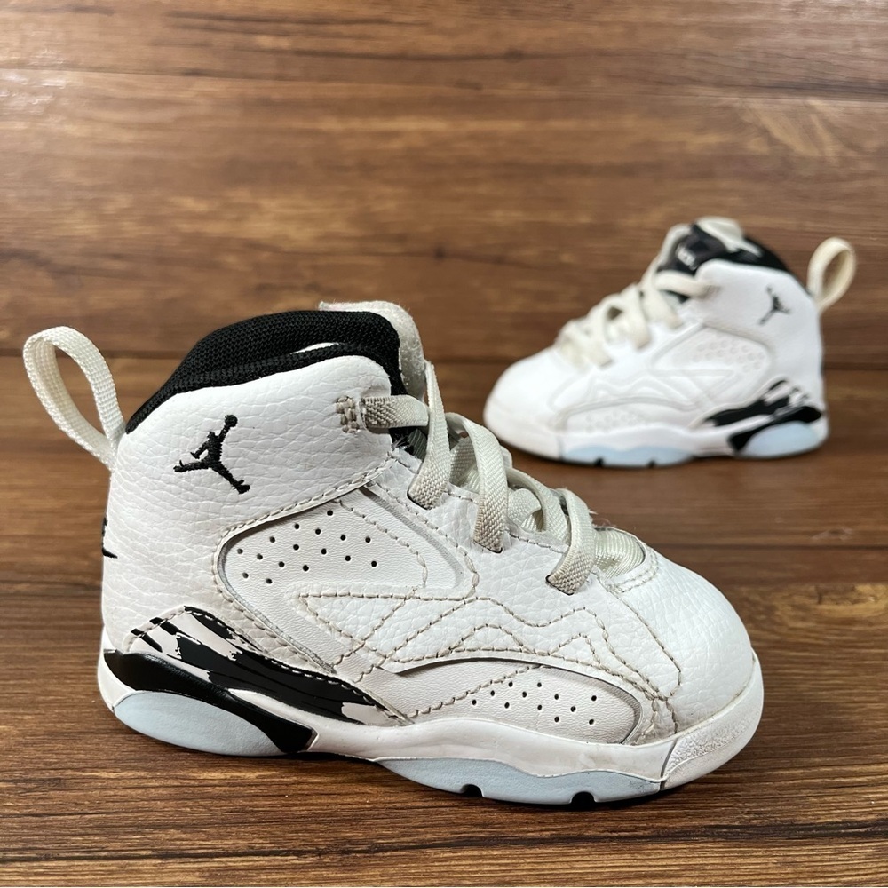 Jordan MVP TD White Leather Sneakers Size 6C Athletic Shoes